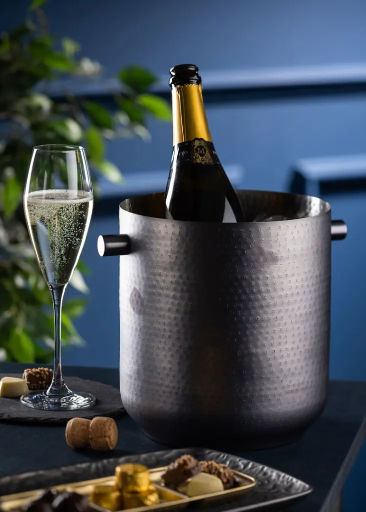 F91222-000000-B01006 Gunmetal Bottle cooling bucket 19.5 x 21cm 02.webp