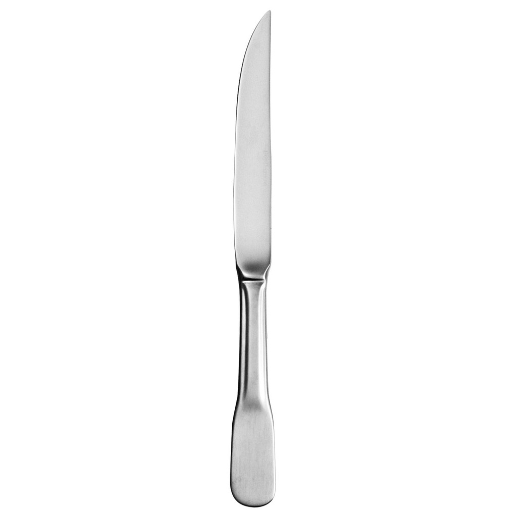 DEGRENNE VIEUX PARIS SATINE — Steak knife solid handle serrated — 160424 (Pack of 12 pieces)
