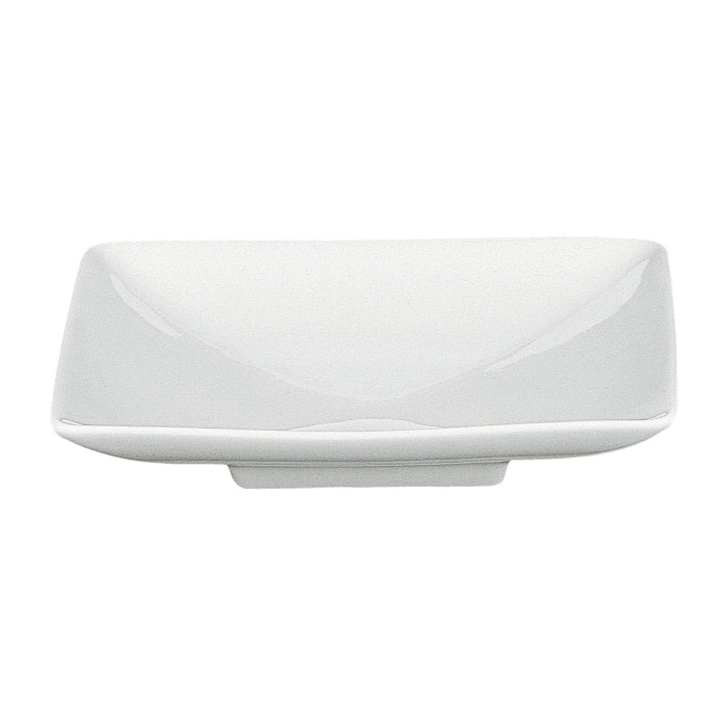 DEGRENNE MODULO BLANC — Square bowl, footed coupe — 136502 (Pack of 6 pieces)