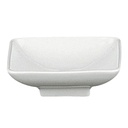 DEGRENNE MODULO BLANC — Square bowl, footed coupe — 136503 (Pack of 6 pieces)