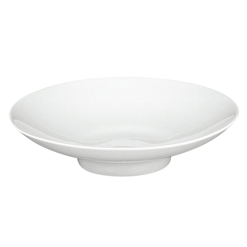 DEGRENNE MODULO BLANC — Round Pasta / salad / seafood bowl, footed — 136535 (One piece)