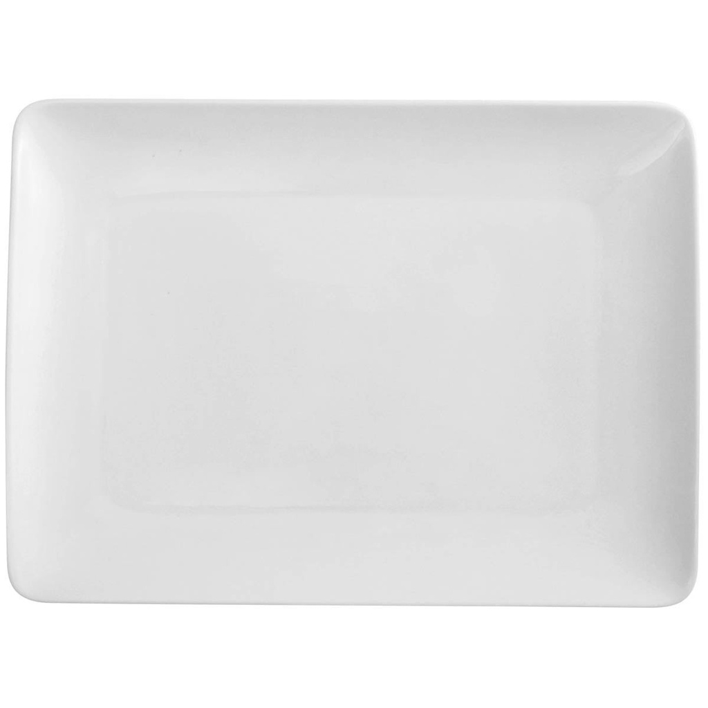 DEGRENNE MODULO BLANC — Rectangular Presentation coupe plate — 181485 (Pack of 3 pieces)