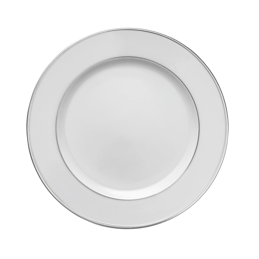 DEGRENNE GALON PLATINE round dinner plate 26.5 cm — 190050
