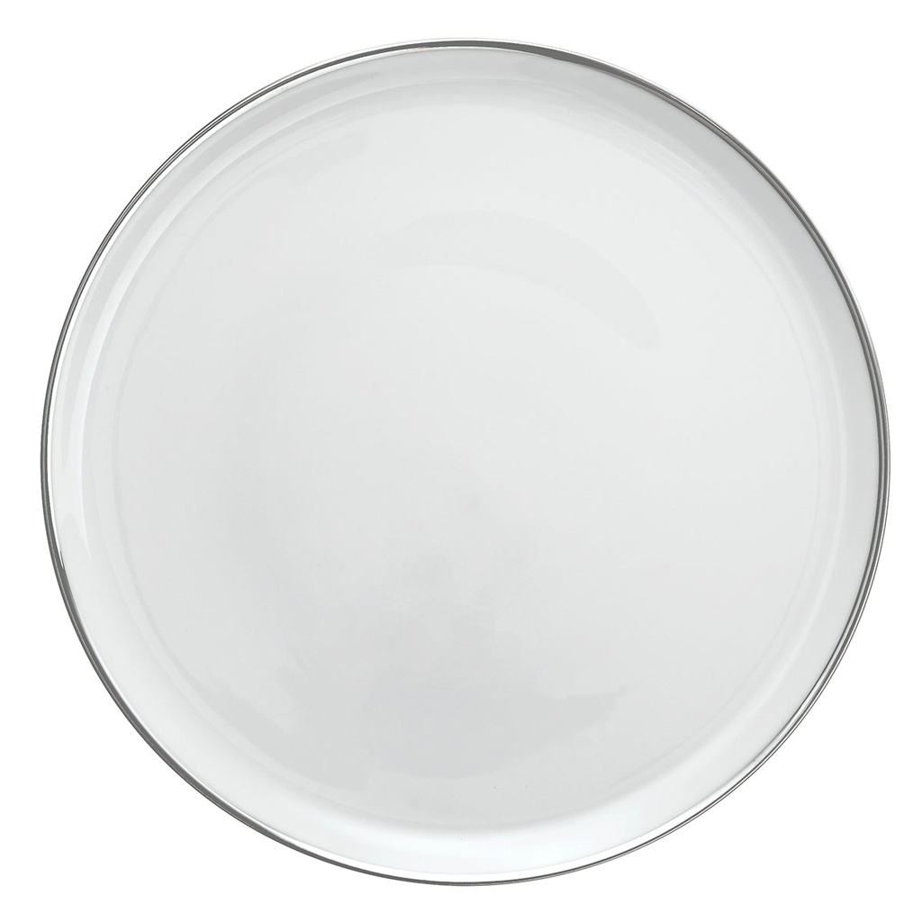 DEGRENNE GALON PLATINE round pie dish 31.5 cm — 190068