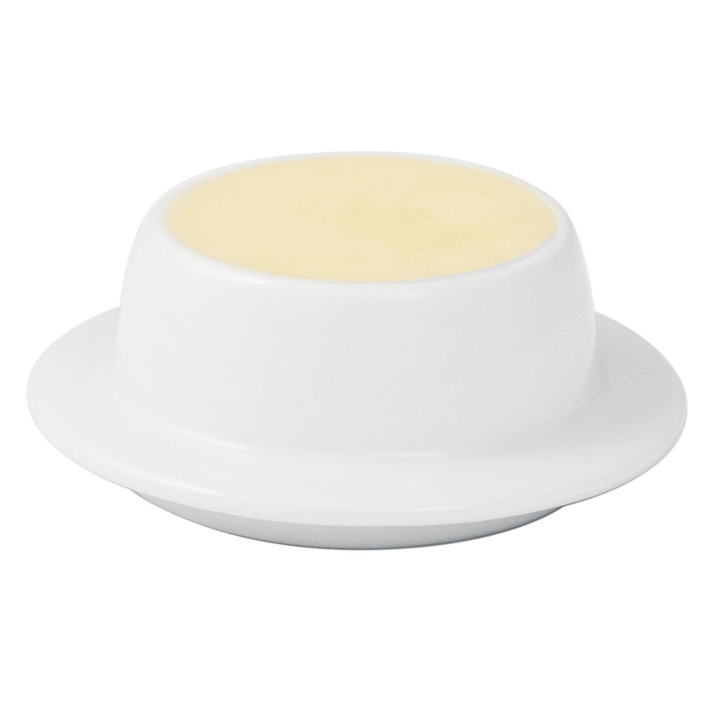 DEGRENNE NEWPORT — Butter dish base porcelain — 190255 (One piece)