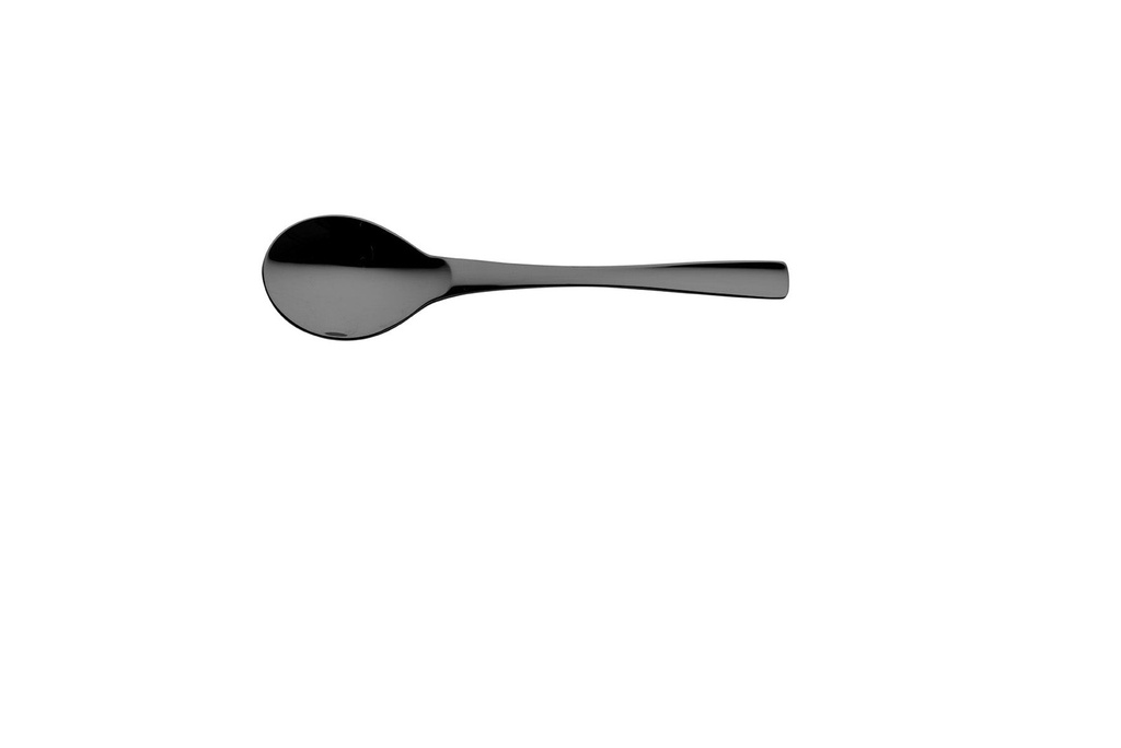 DEGRENNE XY BLACK — Bouillon spoon — 200483 (Pack of 12 pieces)