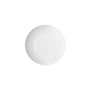 DEGRENNE BOREAL SATIN BLANC طبق خبز وزبدة دائري 15 سم — 202470