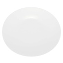 DEGRENNE BOREAL BLANC — Oval shallow bowl, coupe  23,5x20cm — 207136 (Pack of 6 pieces)