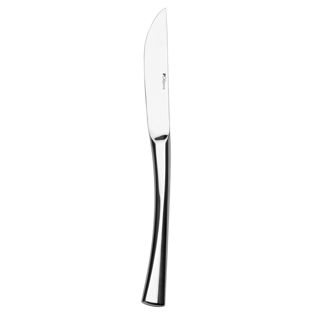 DEGRENNE SOLSTICE — Dessert knife solid handle serrated n°2 — 208625 (Pack of 12 pieces)