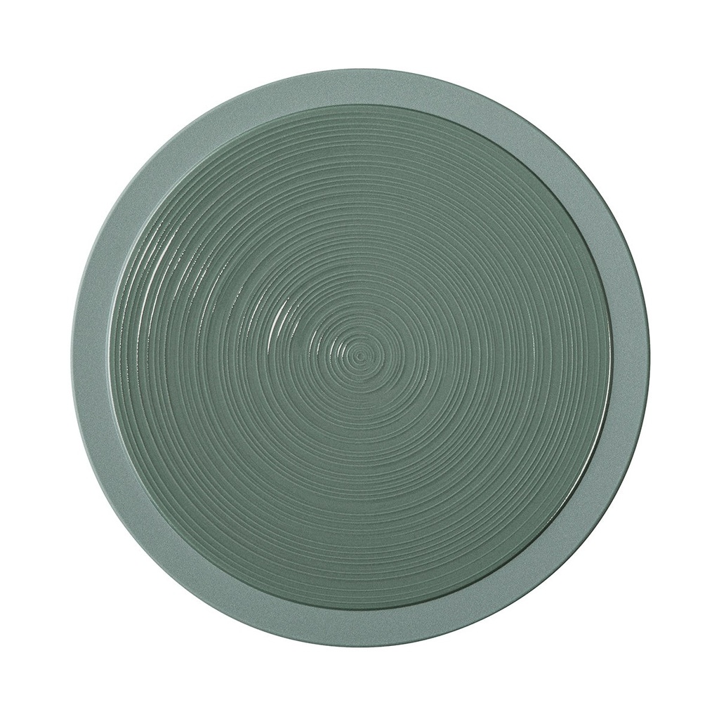 DEGRENNE BAHIA ARGILE VERTE — round dinner plate 29 cm — 230952 (Pack of 3 pieces)