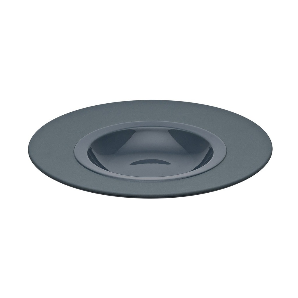 DEGRENNE BAHIA BLEU DE ROCHE — round gourmet plate 23 cm — 230968 (Pack of 6 pieces)