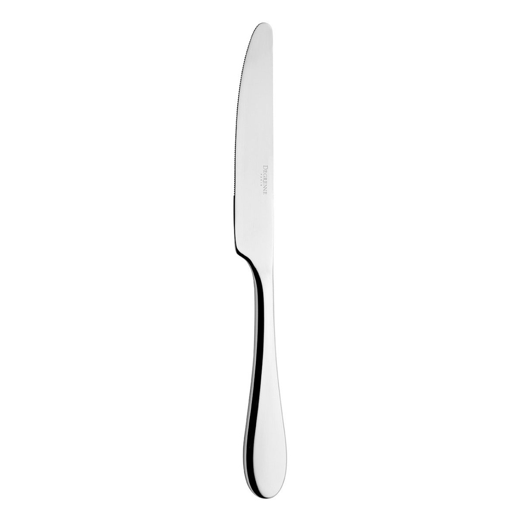 DEGRENNE ONDE — Table knife solid handle serrated — 235930 (Pack of 12 pieces)