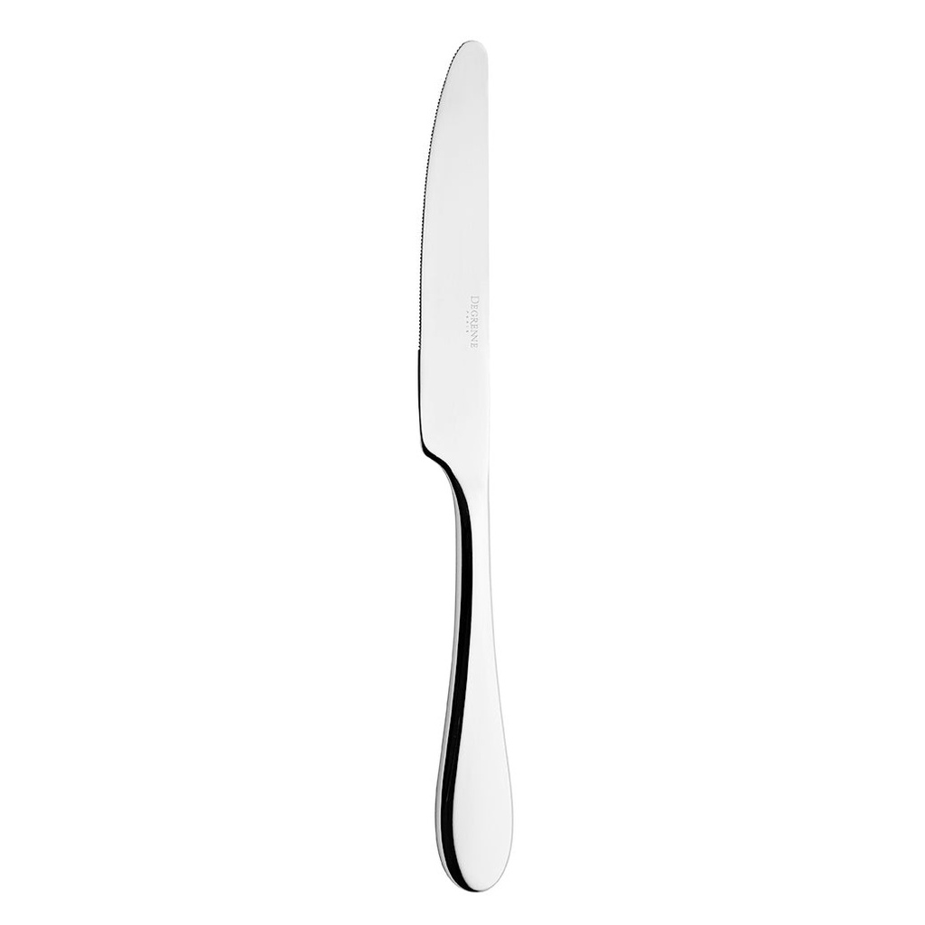 DEGRENNE ONDE — Dessert knife solid handle serrated — 235935 (Pack of 12 pieces)