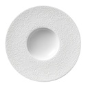 DEGRENNE COLLECTION L  COUTURE — Round shallow bowl 27,9 cm — 237403 (Pack of 3 pieces)