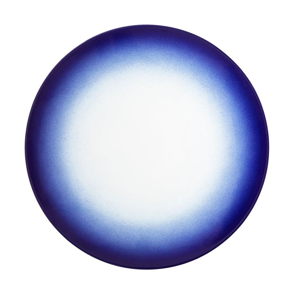 DEGRENNE BLUE SHADES round dinner plate 26cm — 239655