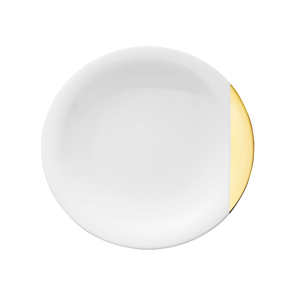 DEGRENNE SD ONE OR — round dessert plate 21.5 cm — 241054 (Pack of 6 pieces)