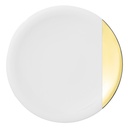 DEGRENNE SD ONE OR — Round dinner plate 32cm — 242547 (Pack of 3 pieces)