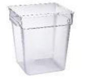 JIWINS Square Polycarbonate Food Storage Container 22 L