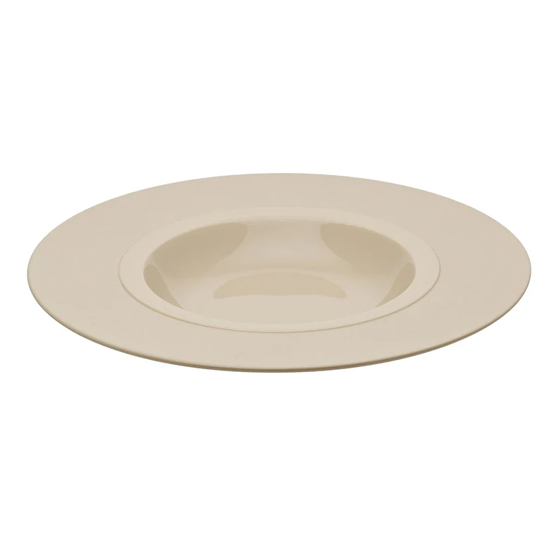 Degerenne BAHIA BEIGE DUNE Large bowl gourmet plate 26 cm (Pack of 3)