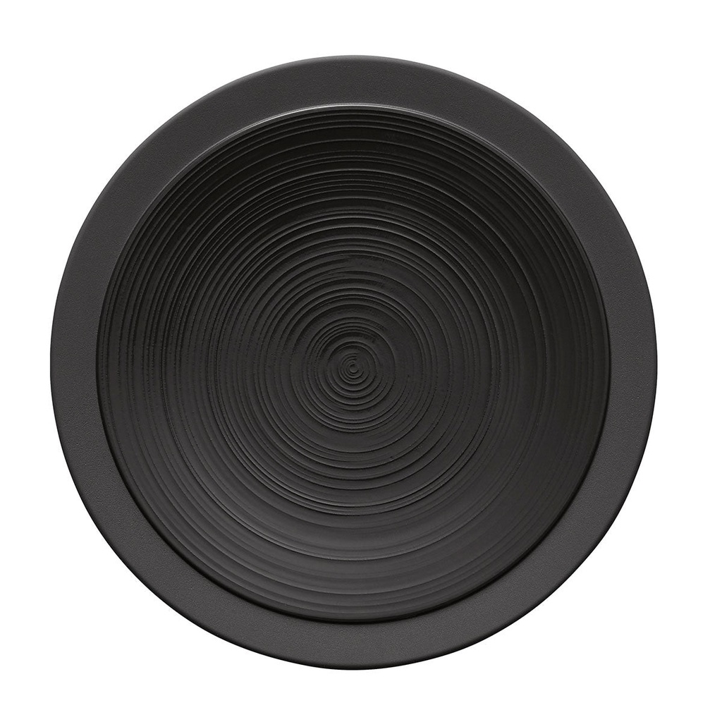 DEGRENNE BAHIA ONYX — round dinner plate 26 cm — 236548-UNIT (One piece)