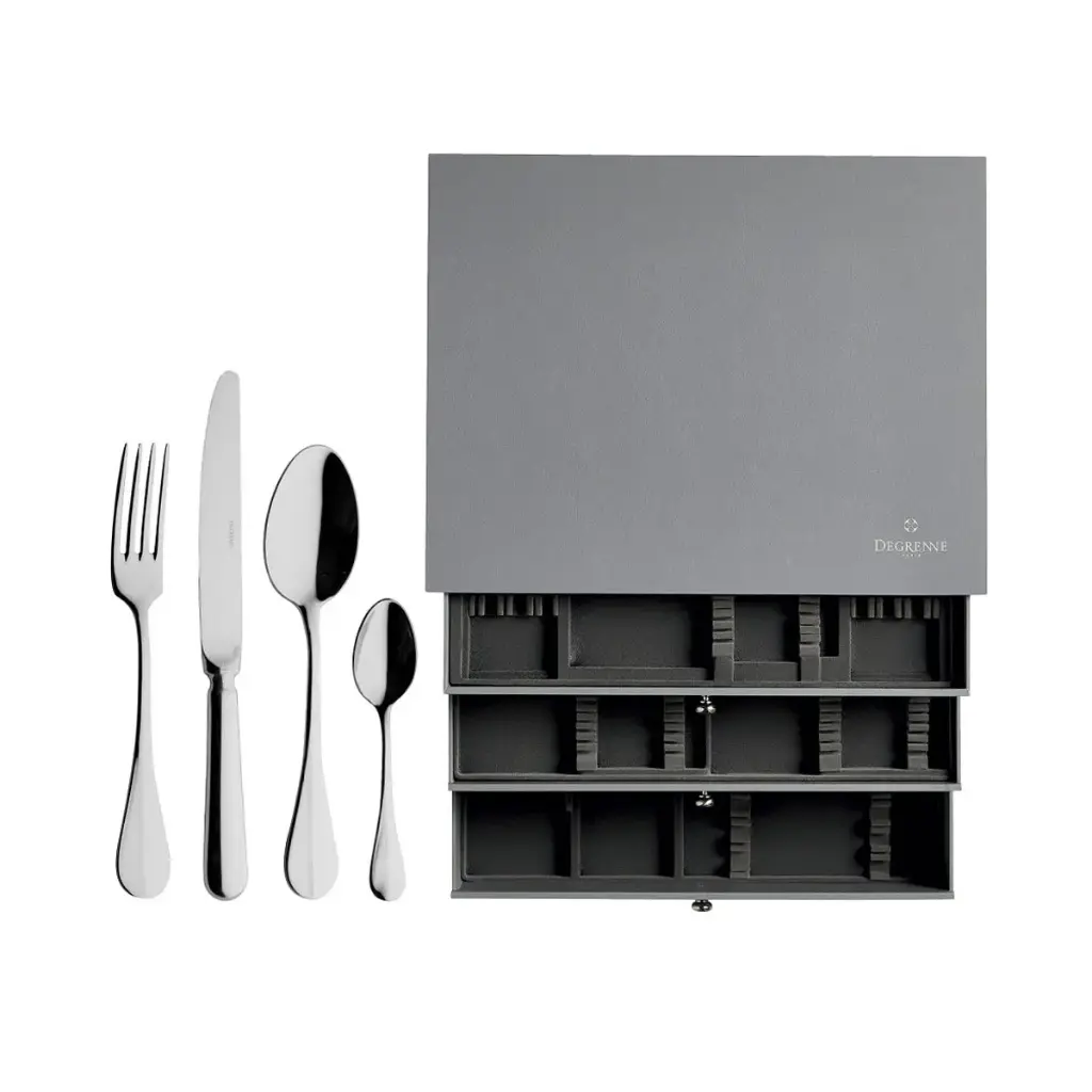 DEGRENNE BLOIS — 124 pieces solid handle serrated box set — 246071 (One piece)