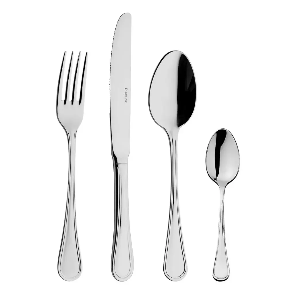 DEGRENNE CONFIDENCE — 24 pieces box solid handle serrated — 206259 (Set of 24 pieces)