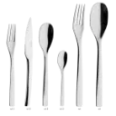 DEGRENNE GUEST — 50 pieces solid handle serrated box set — 197529 (One piece)