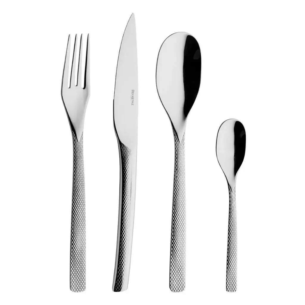 DEGRENNE GUEST STAR — 24 pieces box solid handle serrated — 223504 (Set of 24 pieces)