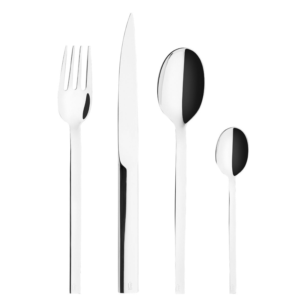 DEGRENNE L'E STARCK — 24 pieces set solid handle serrated — 246040 (Set of 24 pieces)