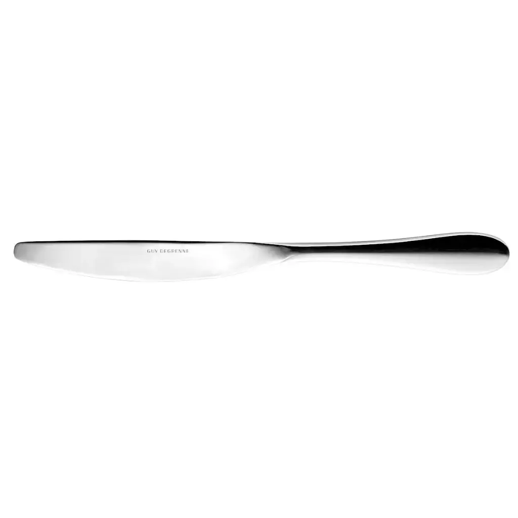 DEGRENNE ONDE table knife solid handle serrated round — 235931
