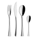 DEGRENNE SOLSTICE — 24 pieces box solid handle serrated n°1 — 207971 (Set of 24 pieces)