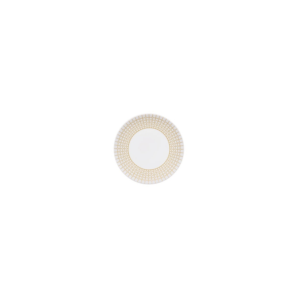 DEGRENNE COURONNE DOREE — Round bread and butter plate 15  cm — 246716 (Pack of 6 pieces)