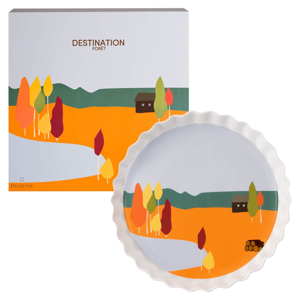 DEGRENNE DESTINATION FORET Round pie dish 30cm — 243557