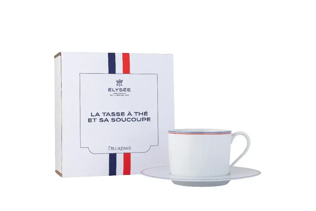 DEGRENNE DEGRENNE ELYSEE — Gift box tea cup and saucer — 248326 (One piece)