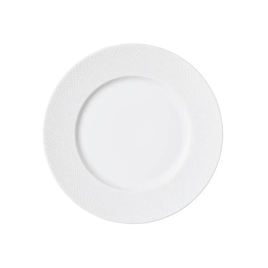 DEGRENNE GRAPHIQUE BLANC CLASSIQUE طبق حلوى دائري 22.5 سم — 245451