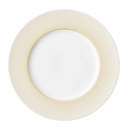 DEGRENNE GRAPHIQUE CLASSIQUE.DORE.. — round dinner plate 28.5 cm — 246110 (Pack of 6 pieces)