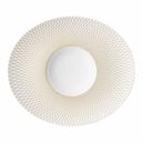 DEGRENNE GRAPHIQUE CLASSIQUE.DORE.. — oval gourmet plate 30x26 cm — 246113 (Pack of 3 pieces)