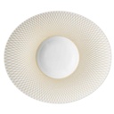 DEGRENNE GRAPHIQUE CLASSIQUE.DORE.. — oval gourmet plate 32x27 cm — 246114 (Pack of 3 pieces)