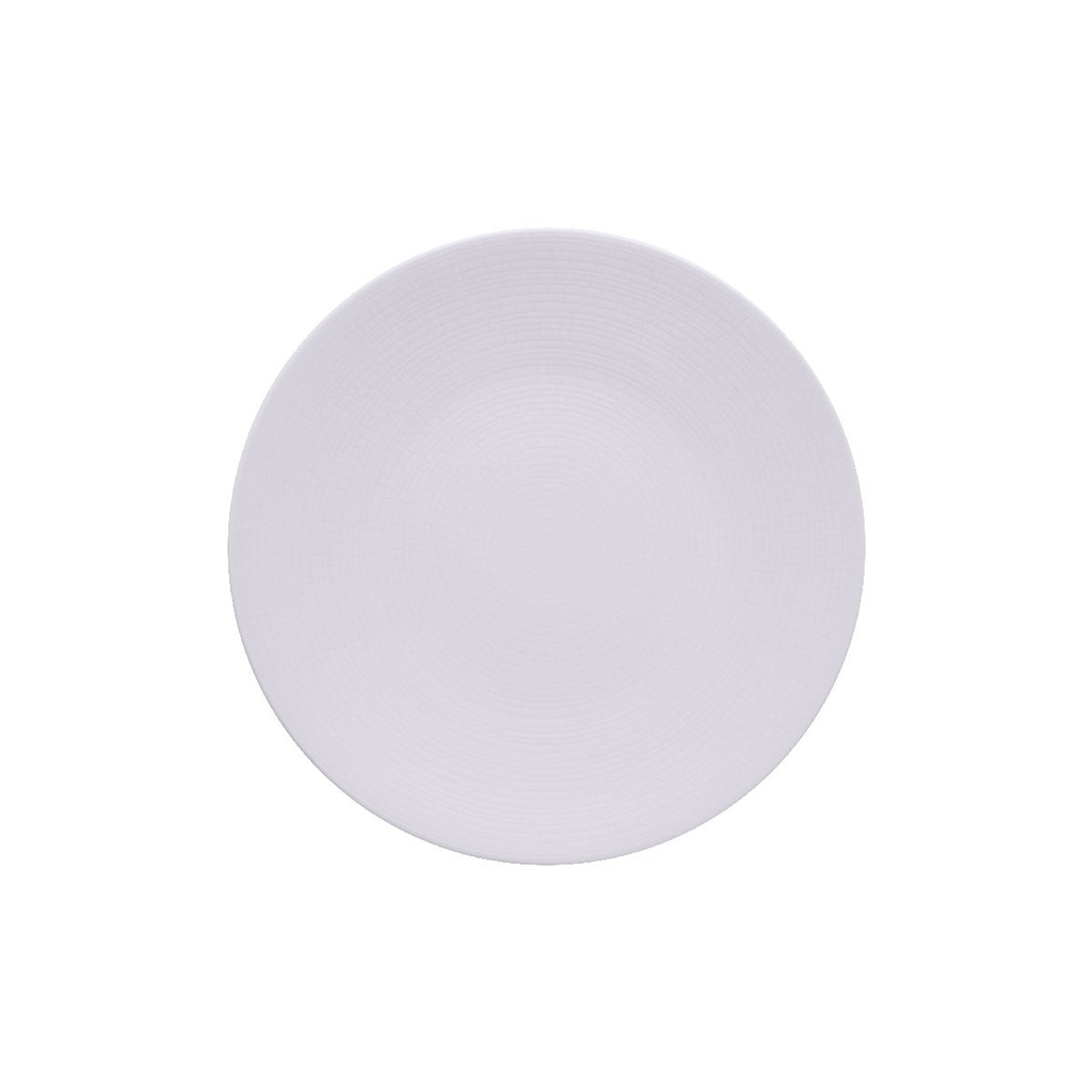 DEGRENNE MODULO NATURE Kaolin — round dinner plate 26 cm — 246751 (Pack of 6 pieces)