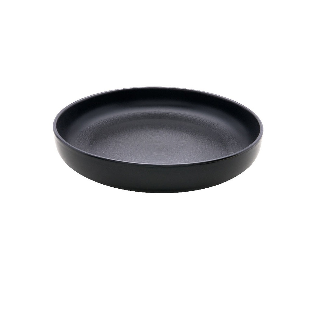 DEGRENNE MODULO NATURE PIERRE DE LAVE — Salad/ cereal plate 22cm — 246755 (Pack of 6 pieces)