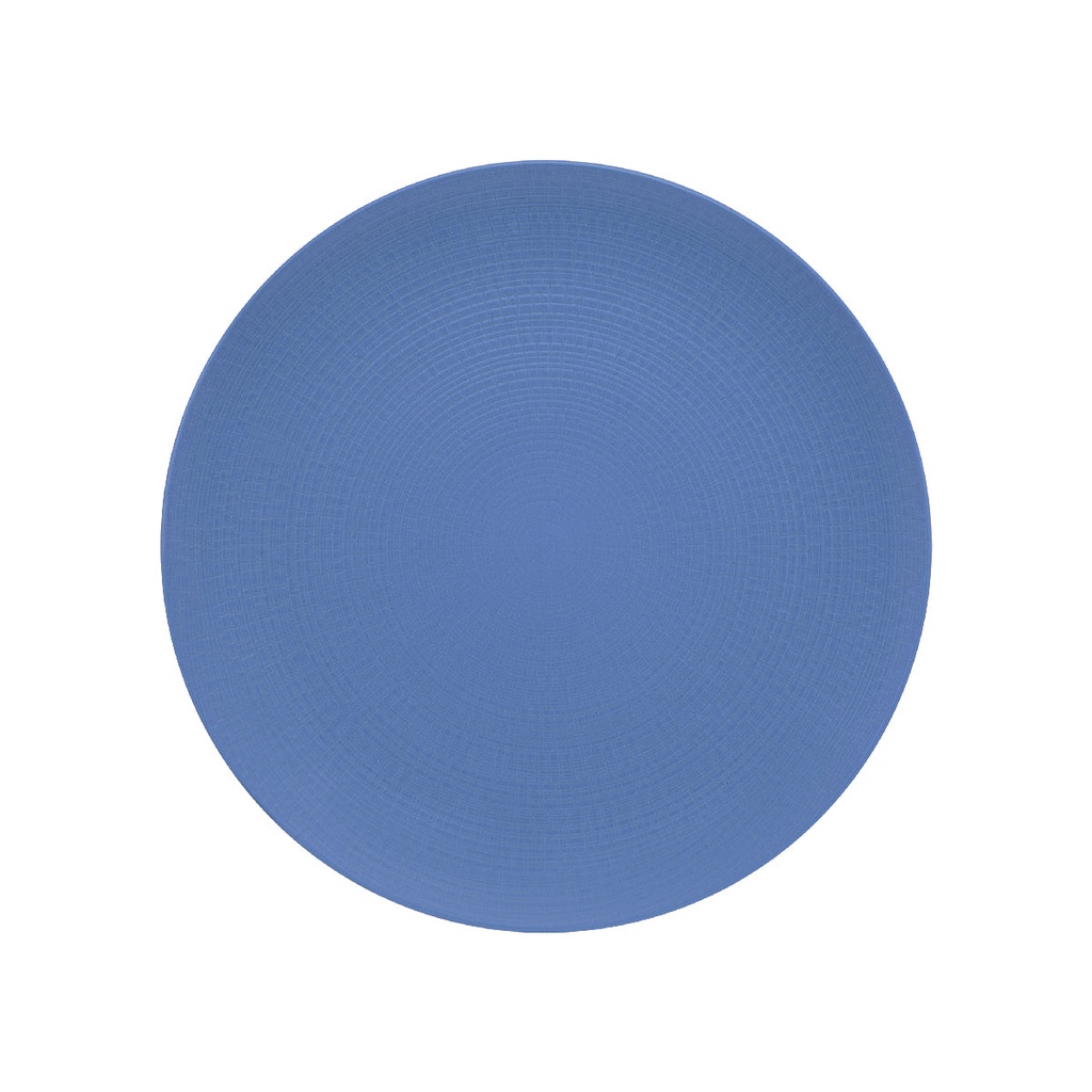 DEGRENNE MODULO NATURE BLEU GALET Round dinner plate 31,5cm — 225342