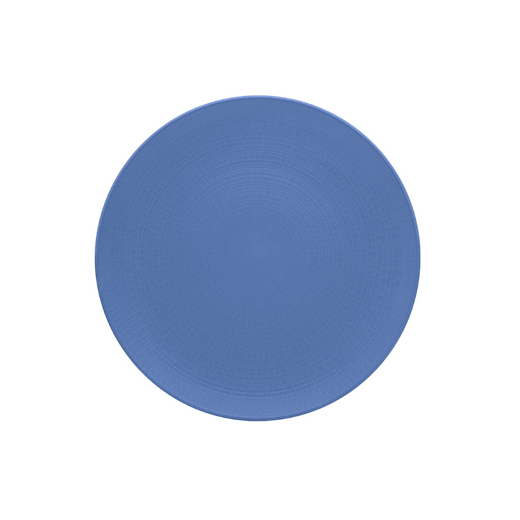 DEGRENNE MODULO NATURE BLEU GALET round dinner plate 27,9 cm — 225343