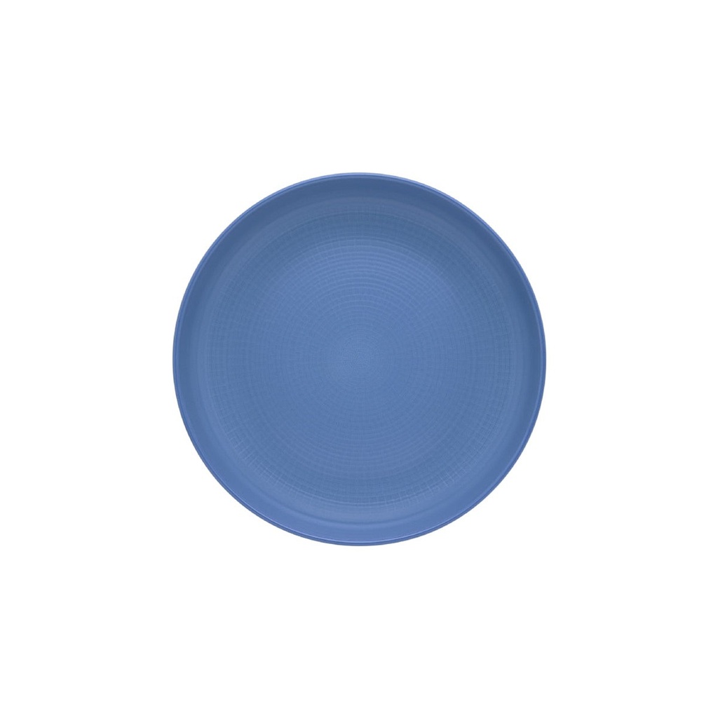 DEGRENNE MODULO NATURE BLEU GALET — Salad/ cereal plate 22cm — 246748 (Pack of 6 pieces)