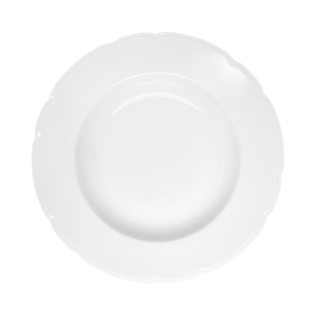 DEGRENNE REMINISCENCE BLANC — large deep plate / Pasta plate 31,5cm — 247159 (One piece)