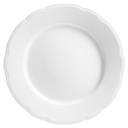 DEGRENNE REMINISCENCE BLANC — round dinner plate 29,5cm — 247158 (Pack of 6 pieces)