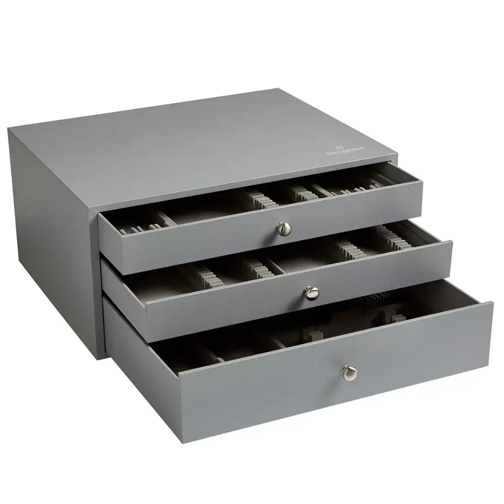 DEGRENNE ECRINS — wood grey canteen for 124 pieces — 230427 (One piece)