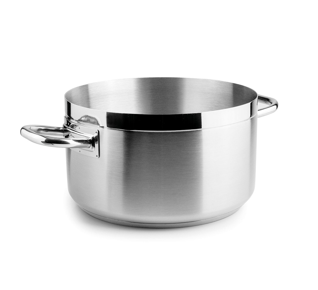 Mallard Ferrière Chef Luxe two-handled round sauté pan without lid — Diameter: 400 mm; Height: 155 mm; Capacity l: 19.4 L — 00322