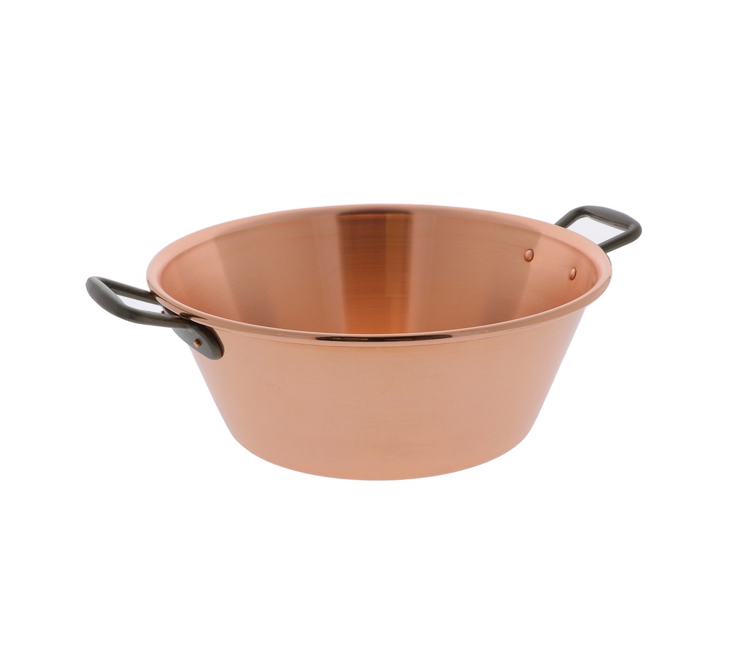 Mallard Ferrière Smooth copper jam bowl — Diameter: 400 mm; Capacity l: 12 L — 00617