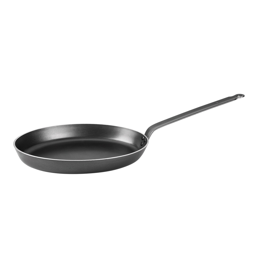 Mallard Ferrière Non-stick aluminium oval fish pan — Height: 50 mm; Length: 400 mm; Width: 280 mm — 00771