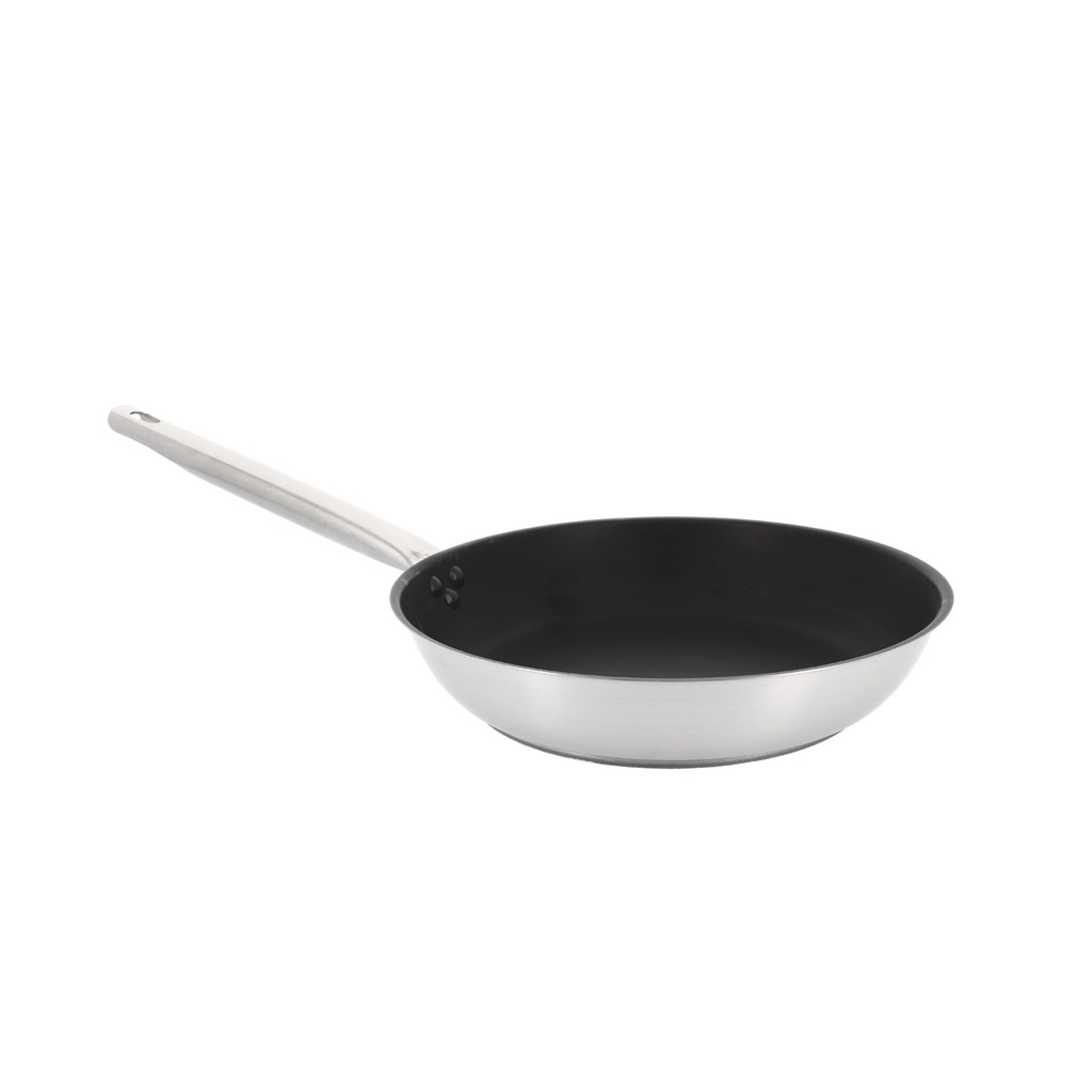 Mallard Ferrière Excalibur stainless steel frying pan — Diameter: 400 mm; Height: 65 mm — 00799